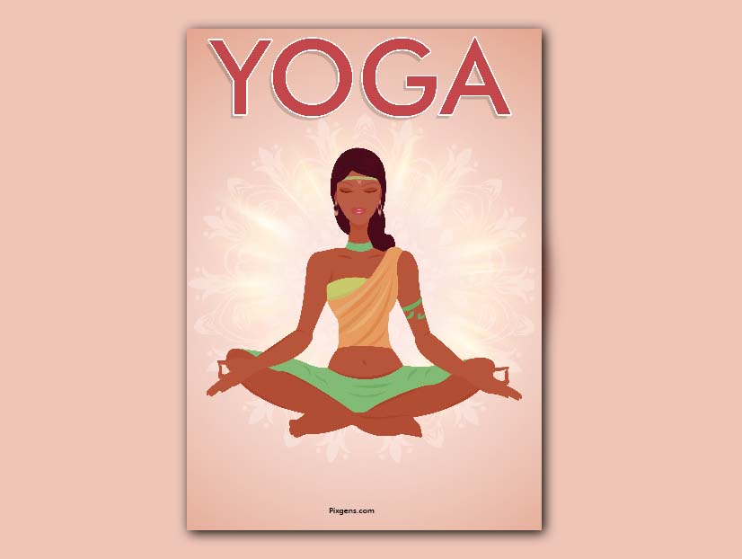 yoga A4 size template free download